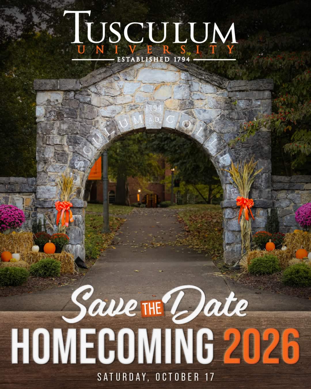 Homecoming 2026 - October 17, 2026