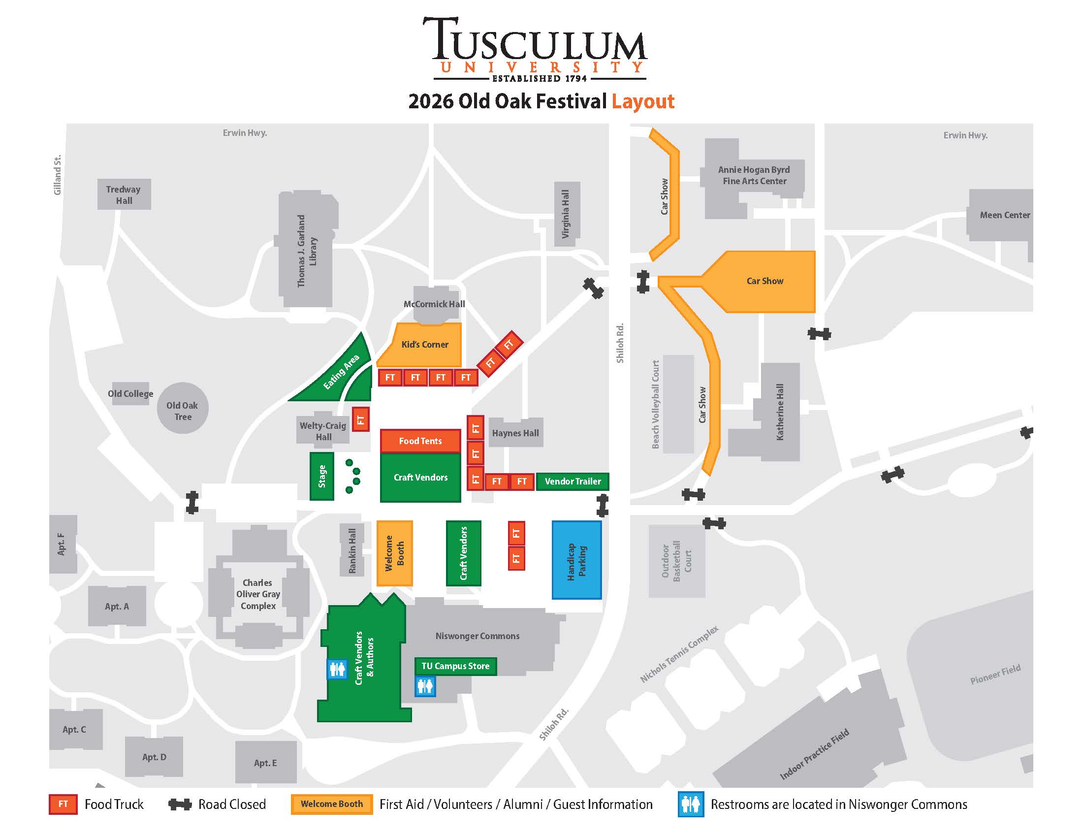 Old Oak Festival Event Layout